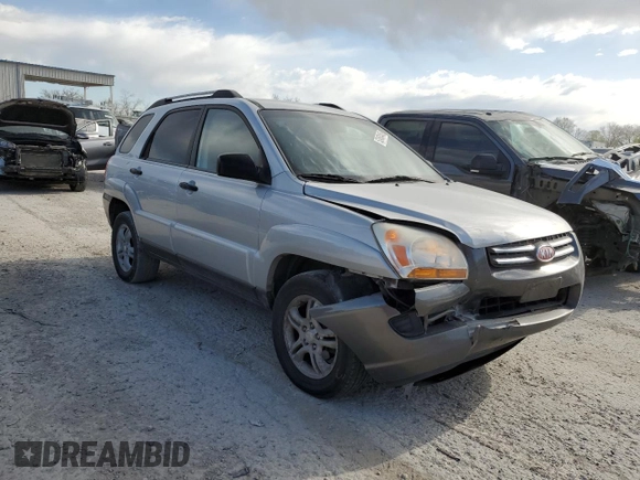 2005 Kia Sportage LX with VIN KNDJF723457132535, listed as a Copart auction lot 52460445 with 180,110 mi miles and Salvage Title. Bid and sale history available at carsss.com. Image 4.
