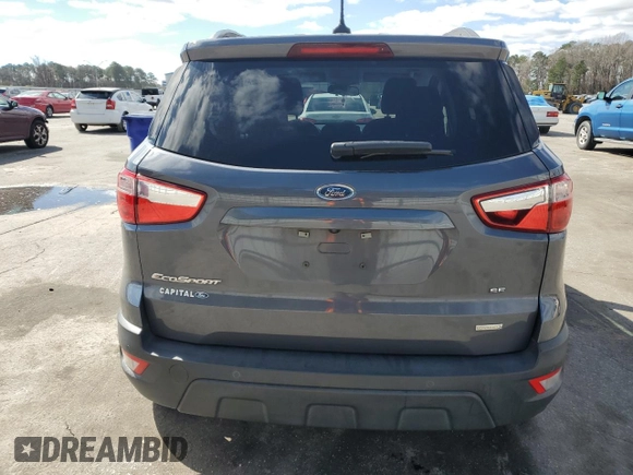 2018 Ford EcoSport SE with VIN MAJ3P1TE9JC233998, listed as a Copart auction lot 47965255 with 65,317 mi miles and Salvage Title. Bid and sale history available at DreamBid. Image 6.