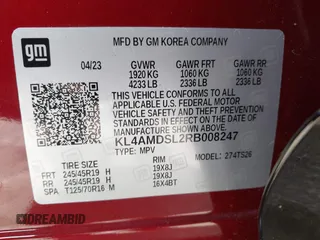 2024 Buick Encore GX Sport Touring z VIN KL4AMDSL2RB008247, wystawiony jako IAAI lot #41924176 z przebiegiem 7 663 mil mil oraz . Historia ofert i sprzedaży dostępna na DreamBid. Obrazek 9.