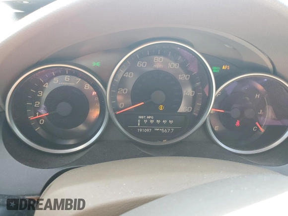 2007 Acura RL Technology z VIN JH4KB16677C001125, wystawiony jako Copart lot #46943485 z przebiegiem 191 097 mil mil oraz Szkoda całkowita • Salvage title. Historia ofert i sprzedaży dostępna na DreamBid. Obrazek 9.
