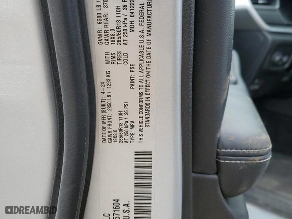 2024 Jeep Grand Cherokee L Altitude X with VIN 1C4RJKAGXR8571604, listed as a Copart auction lot 44557025 with 15,943 mi miles and Salvage Title. Bid and sale history available at carsss.com. Image 14.