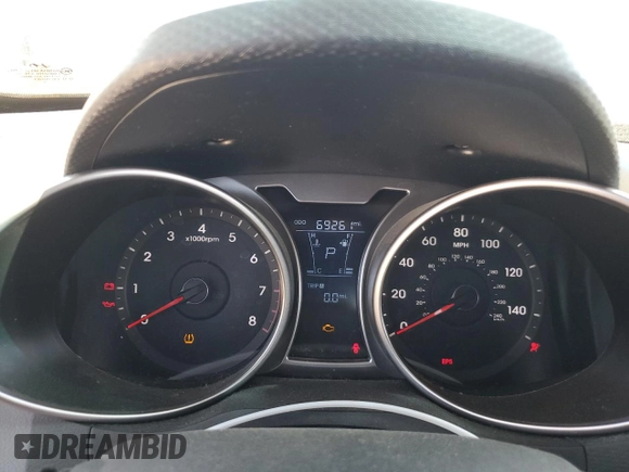 2012 Hyundai Veloster w/Red Int with VIN KMHTC6AD9CU044547, listed as a Copart auction lot 72633624 with 69,261 mi miles and Salvage title. Bid and sale history available at DreamBid. Image 9.