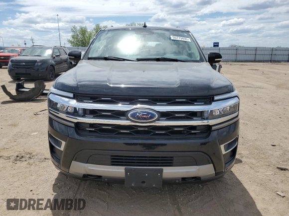 2023 Ford Expedition Max Limited с VIN 1FMJK2A82PEA63950, выставлен на аукционе Copart как лот 55773495 с пробегом 33 588 миль миль и Списание • Salvage title. История ставок и продаж доступна на DreamBid. Изображение 5.