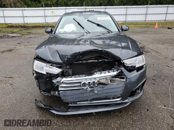 2019 Audi A4 Premium with VIN WAUDNAF49KN020284, listed as a Copart auction lot 51478405 with 68,193 mi miles and Salvage Title. Bid and sale history available at DreamBid. Image 5.
