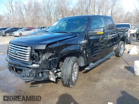 2012 Ford F-150 XL with VIN 1FTEW1CM6CFB99548, listed as a IAAI auction lot 41693501 with 129,728 mi miles. Bid and sale history available at carsss.com. Image 2.