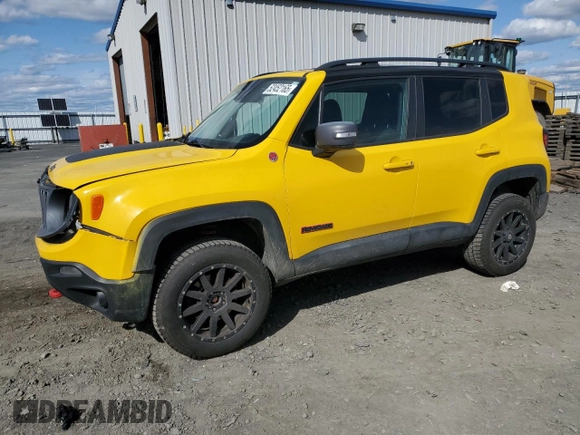 2016 Jeep Renegade Trailhawk with VIN ZACCJBCT7GPD99778, listed as a Copart auction lot 52452165 with 138,138 mi miles and Salvage Title. Bid and sale history available at carsss.com. Image 1.