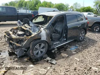 2017 Acura MDX z VIN 5FRYD4H3XHB041633, wystawiony jako Copart lot #55994175 z przebiegiem Nie podano mil oraz Szkoda całkowita • Salvage title. Historia ofert i sprzedaży dostępna na DreamBid. Obrazek 1.