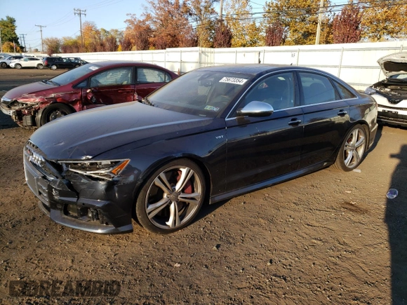 2018 Audi S6 Premium Plus z VIN WAUFFAFC4JN000827, wystawiony jako Copart lot #75673354 z przebiegiem 55 783 mil mil oraz Szkoda całkowita • Salvage title. Historia ofert i sprzedaży dostępna na DreamBid. Obrazek 1.