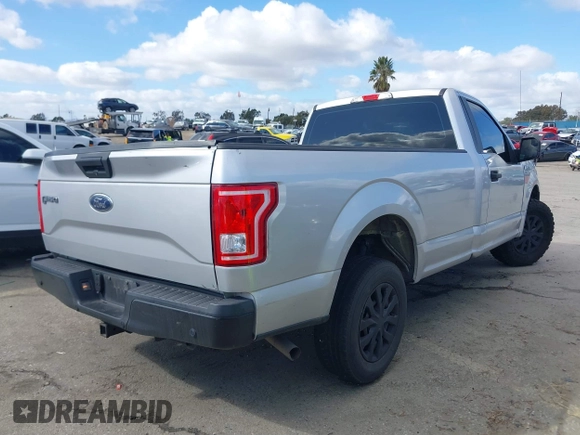 2017 Ford F-150 XL with VIN 1FTMF1C82HKC50105, listed as a IAAI auction lot 41549984 with 179,289 mi miles. Bid and sale history available at carsss.com. Image 4.