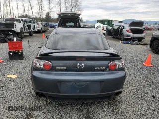 2008 Mazda RX-8 40th Anniversary Edition with VIN JM1FE173980216166, listed as a Copart auction lot 83861354 with 123,193 mi miles and Salvage Title. Bid and sale history available at carsss.com. Image 6.