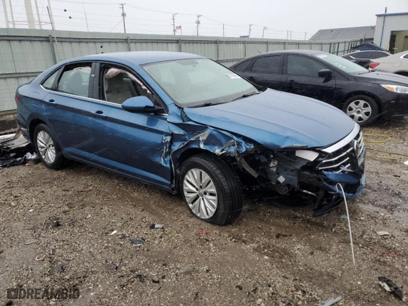 2019 Volkswagen Jetta S with VIN 3VWCB7BU3KM244982, listed as a Copart auction lot 47700885 with 47,041 mi miles and Salvage Title. Bid and sale history available at carsss.com. Image 4.