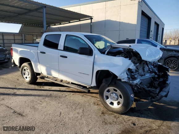 2022 Chevrolet Colorado 2WD Work Truck with VIN 1GCGSBEA0N1316067, listed as a Copart auction lot 43955845 with 23,506 mi miles and Salvage Title. Bid and sale history available at carsss.com. Image 4.