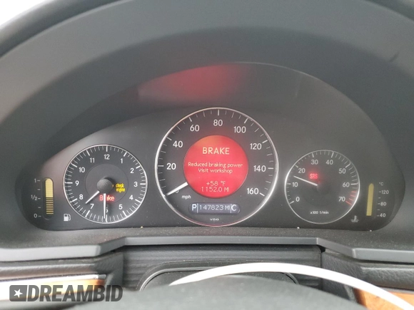 2006 Mercedes-Benz E 350 with VIN WDBUF56J76A829159, listed as a Copart auction lot 50423315 with 147,823 mi miles and Salvage Title. Bid and sale history available at DreamBid. Image 9.