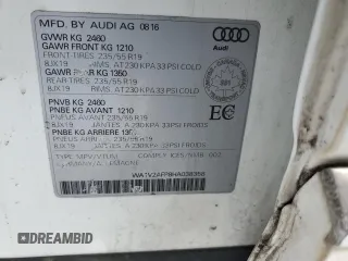 2017 Audi Q5 с VIN WA1V2AFP8HA038358, выставлен на аукционе Copart как лот 43682885 с пробегом 123 757 миль миль и Списание • Salvage title. История ставок и продаж доступна на DreamBid. Изображение 13.