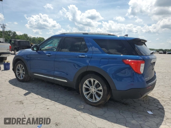 2022 Ford Explorer Limited with VIN 1FMSK7FH5NGA64604, listed as a Copart auction lot 61849025 with 84,124 mi miles and Salvage title. Bid and sale history available at DreamBid. Image 2.
