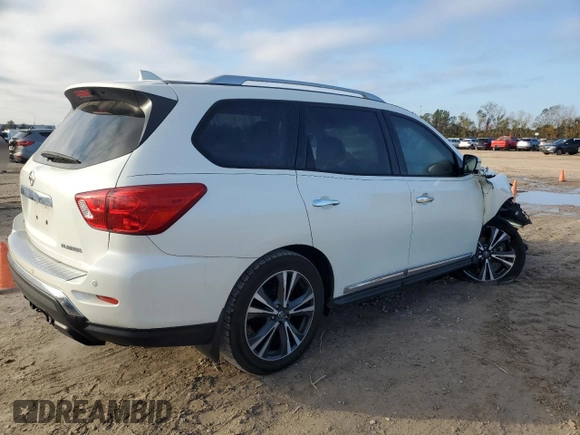 2020 Nissan Pathfinder Platinum with VIN 5N1DR2DN4LC636072, listed as a Copart auction lot 85895634 with 62,497 mi miles and Salvage title. Bid and sale history available at DreamBid. Image 3.