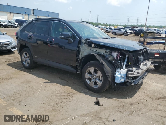 2023 Toyota RAV4 Hybrid XLE with VIN 4T3RWRFV5PU104535, listed as a Copart auction lot 60043745 with 13,886 mi miles and Salvage title. Bid and sale history available at DreamBid. Image 4.