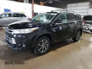 2018 Toyota Highlander Hybrid XLE with VIN 5TDJGRFH1JS043522, listed as a Copart auction lot 52547805 with 223,685 mi miles and Salvage title. Bid and sale history available at DreamBid. Image 1.