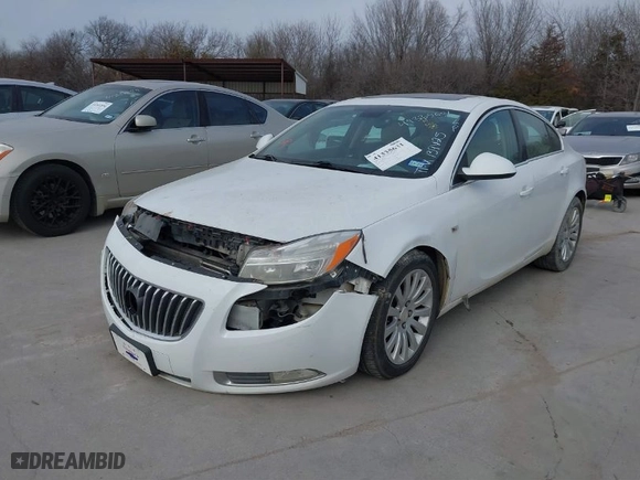 2011 Buick Regal CXL Turbo TO2 with VIN W04GW5EV4B1139425, listed as a IAAI auction lot 41335631 with 188,155 mi miles. Bid and sale history available at carsss.com. Image 2.