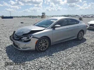 2015 Chrysler 200 C with VIN 1C3CCCEG4FN523839, listed as a Copart auction lot 51481695 with 96,694 mi miles and Salvage Title. Bid and sale history available at carsss.com. Image 1.