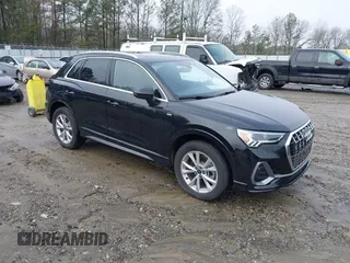 2024 Audi Q3 S line Premium with VIN WA1DECF37R1116240, listed as a IAAI auction lot 41300570 with 3,086 mi miles. Bid and sale history available at carsss.com. Image 1.