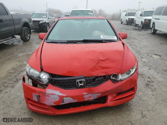 2010 Honda Civic Cpe EX with VIN 2HGFG1B83AH509982, listed as a Copart auction lot 43346205 with 100,073 mi miles and Salvage Title. Bid and sale history available at carsss.com. Image 5.