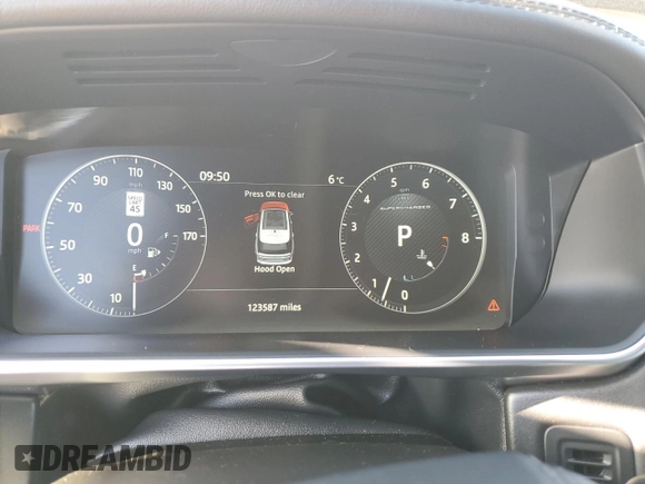 2017 Land Rover Range Rover with VIN SALGS2FE2HA322595, listed as a Copart auction lot 48657725 with 123,587 mi miles and Clean title. Bid and sale history available at DreamBid. Image 9.