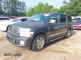 2006 Infiniti QX56 z VIN 5N3AA08A96N807159, wystawiony jako IAAI lot #42289763 z przebiegiem 194 632 mil mil oraz . Historia ofert i sprzedaży dostępna na DreamBid. Obrazek 2.