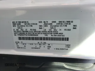 2019 Ford Transit Passenger XL with VIN 1FBZX2YG1KKB55622, listed as a Copart auction lot 52352464 with 111,415 mi miles and Salvage Title. Bid and sale history available at carsss.com. Image 14.
