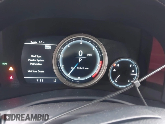 2018 Lexus GS 350 with VIN JTHCZ1BL4JA009892, listed as a IAAI auction lot 42582284 with 53,941 mi miles and . Bid and sale history available at DreamBid. Image 15.
