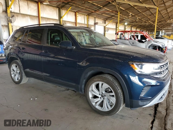 2021 Volkswagen Atlas SE z VIN 1V2JR2CA4MC598266, wystawiony jako Copart lot #54198515 z przebiegiem 72 249 mil mil oraz Szkoda całkowita • Salvage title. Historia ofert i sprzedaży dostępna na DreamBid. Obrazek 4.