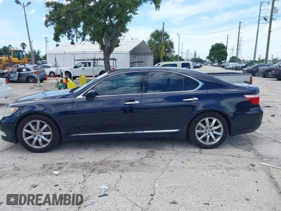2007 Lexus LS 460 with VIN JTHBL46F675040713, listed as a IAAI auction lot 42624465 with 109,079 mi miles and . Bid and sale history available at DreamBid. Image 14.
