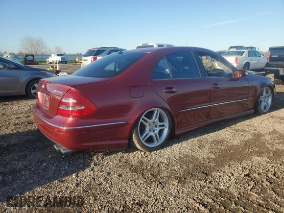 2005 Mercedes-Benz E-Class 5.5L AMG with VIN WDBUF76J25A740142, listed as a Copart auction lot 46810995 with 0 mi miles and Salvage Title. Bid and sale history available at carsss.com. Image 3.
