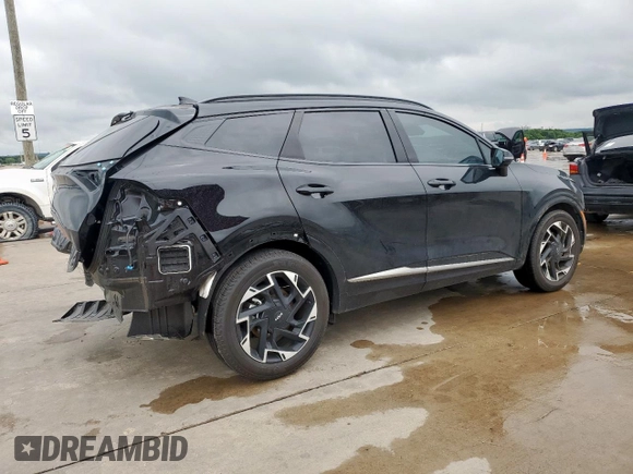 2024 Kia Sportage SX-Prestige with VIN 5XYK53DFXRG206007, listed as a Copart auction lot 60533105 with 6,973 mi miles and Salvage title. Bid and sale history available at DreamBid. Image 3.
