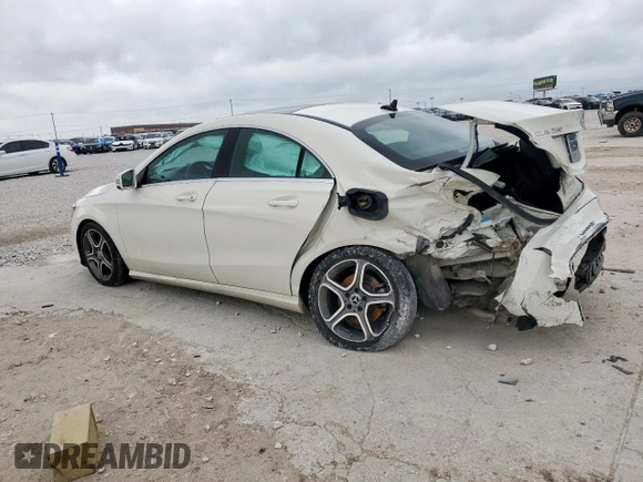 2018 Mercedes-Benz CLA 250 with VIN WDDSJ4GB1JN555893, listed as a Copart auction lot 54505525 with 81,945 mi miles and Salvage Title. Bid and sale history available at DreamBid. Image 2.