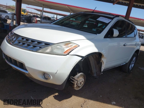 2007 Nissan Murano SL with VIN JN8AZ08T27W514310, listed as a IAAI auction lot 42474926 with 176,645 mi miles and . Bid and sale history available at DreamBid. Image 6.