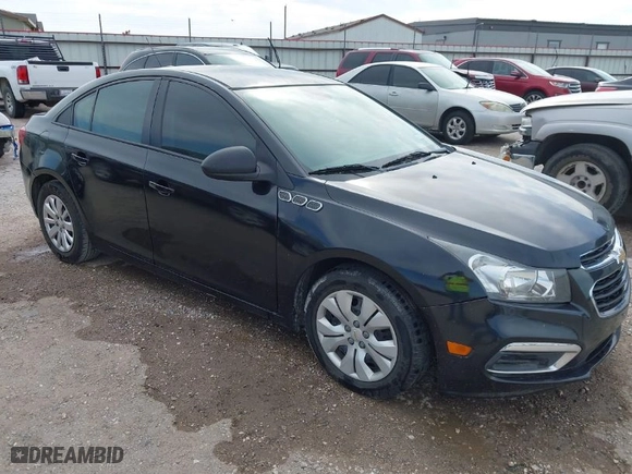 2015 Chevrolet Cruze LS with VIN 1G1PA5SH5F7153512, listed as a IAAI auction lot 42004713 with 166,693 mi miles. Bid and sale history available at carsss.com. Image 1.