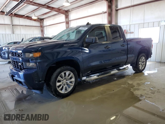 2020 Chevrolet Silverado 1500 Custom with VIN 1GCRWBEK2LZ292536, listed as a Copart auction lot 79462384 with 53,994 mi miles and Clean Title. Bid and sale history available at carsss.com. Image 1.