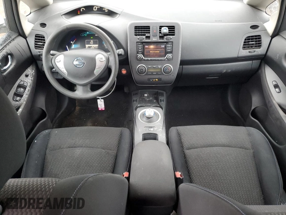 2017 Nissan LEAF S with VIN 1N4BZ0CP0HC301858, listed as a Copart auction lot 52123115 with 46,148 mi miles and Salvage Title. Bid and sale history available at carsss.com. Image 8.