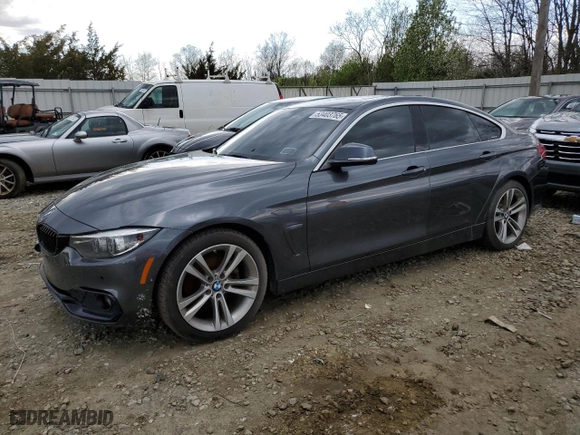 2018 BMW 4 Series 430i with VIN WBA4J1C53JBG79411, listed as a Copart auction lot 53403765 with 45,974 mi miles and Clean Title. Bid and sale history available at carsss.com. Image 1.