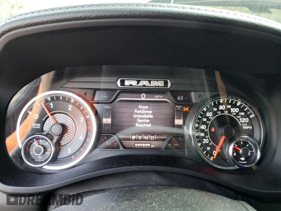 2021 Ram 2500 Laramie with VIN 3C6UR5NL8MG581067, listed as a Copart auction lot 69813364 with 37,859 mi miles and Salvage Title. Bid and sale history available at carsss.com. Image 9.