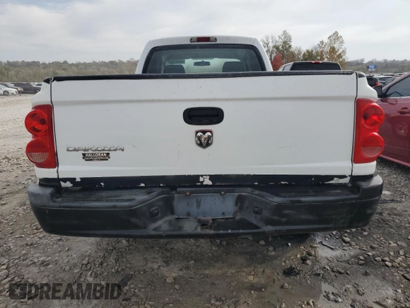 2007 Dodge Dakota ST with VIN 1D7HE22K87S199866, listed as a Copart auction lot 78001294 with 120,374 mi miles and Salvage Title. Bid and sale history available at DreamBid. Image 6.