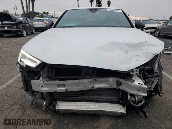 2019 Audi S4 Prestige with VIN WAUC4AF48KA093426, listed as a Copart auction lot 85475464 with 56,203 mi miles and Salvage Title. Bid and sale history available at carsss.com. Image 5.