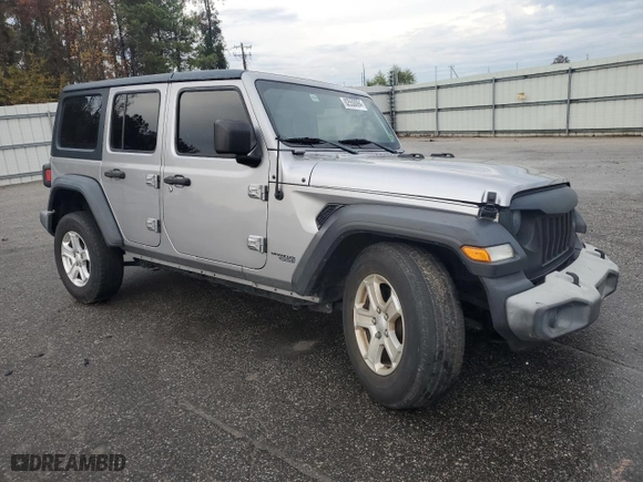 2018 Jeep Wrangler Unlimited Sport S with VIN 1C4HJXDN8JW223058, listed as a Copart auction lot 82550094 with 86,446 mi miles and Salvage Title. Bid and sale history available at carsss.com. Image 4.