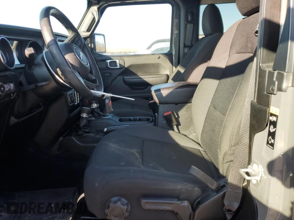 2021 Jeep Wrangler 80th Anniversary with VIN 1C4GJXAN8MW666671, listed as a Copart auction lot 89151305 with 22,628 mi miles and Salvage Title. Bid and sale history available at DreamBid. Image 7.