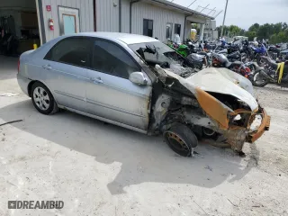 2006 Kia Spectra EX with VIN KNAFE121665348840, listed as a Copart auction lot 69798184 with 0 mi miles and Salvage Title. Bid and sale history available at carsss.com. Image 4.