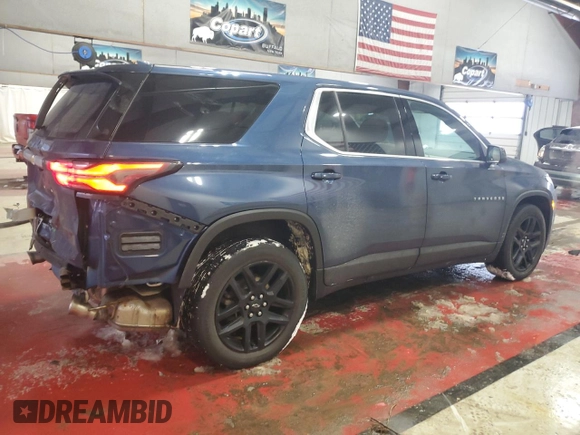 2022 Chevrolet Traverse LS with VIN 1GNEVFKW6NJ127551, listed as a Copart auction lot 88359315 with 54,661 mi miles and Salvage Title. Bid and sale history available at carsss.com. Image 3.