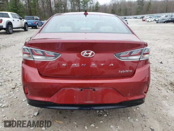 2018 Hyundai Sonata Hybrid SE with VIN KMHE24L30JA079805, listed as a Copart auction lot 51256624 with 80,539 mi miles and Salvage Title. Bid and sale history available at carsss.com. Image 6.