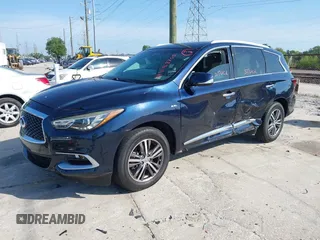 2016 Infiniti QX60 with VIN 5N1AL0MN4GC514410, listed as a IAAI auction lot 41918705 with 102,747 mi miles and . Bid and sale history available at DreamBid. Image 2.