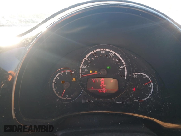 2015 Volkswagen Beetle Fleet Edition with VIN 3VWF17AT8FM607274, listed as a Copart auction lot 51463805 with 78,448 mi miles and Salvage Title. Bid and sale history available at DreamBid. Image 9.